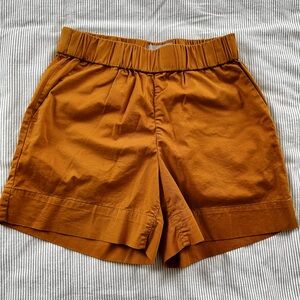 Everlane Women's High Waist Shorts in Rust